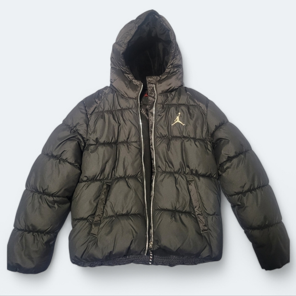 Jordan Kids Puffer Jacket - Black and Gold